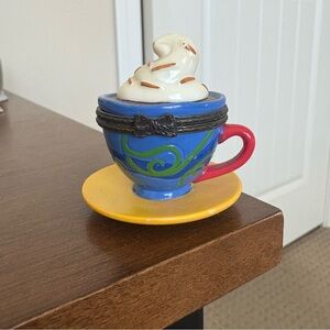 Vintage Coffee Mug Mini Trinket Box by Midwest of Cannon Falls